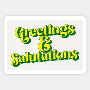 Greetings & Salutations Sticker